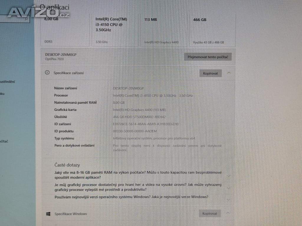 Foto inzerátu PC DELL - vč. orig. systemu