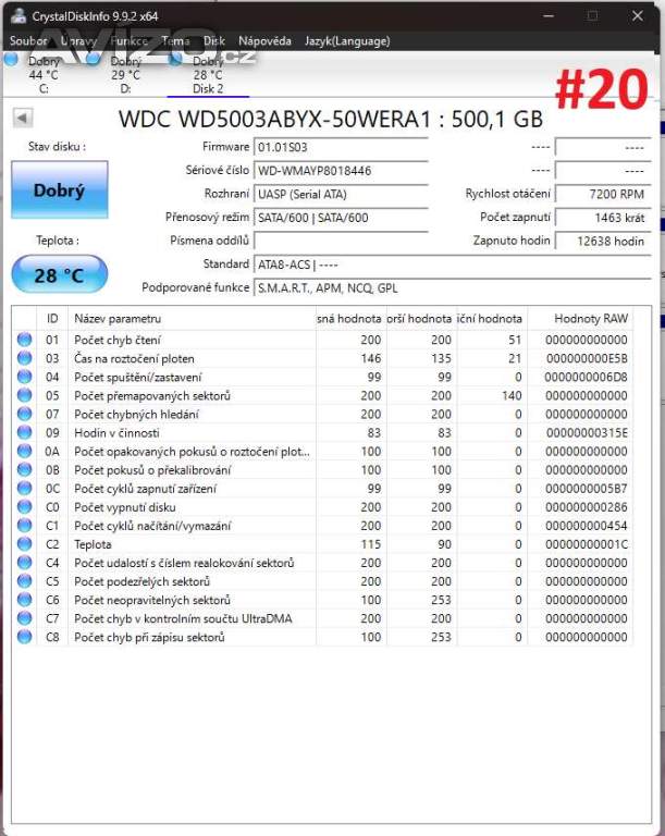 Foto inzerátu HDD 500GB SATA 3.5 - více modelů