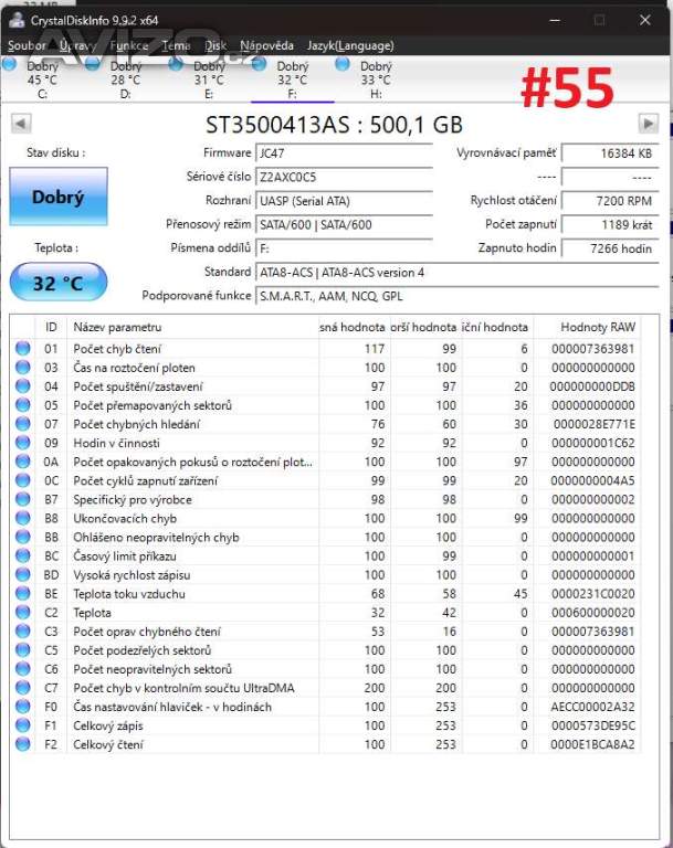 Foto inzerátu HDD 500GB SATA 3.5 - více modelů
