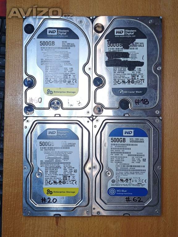Foto inzerátu HDD 500GB SATA 3.5 - více modelů