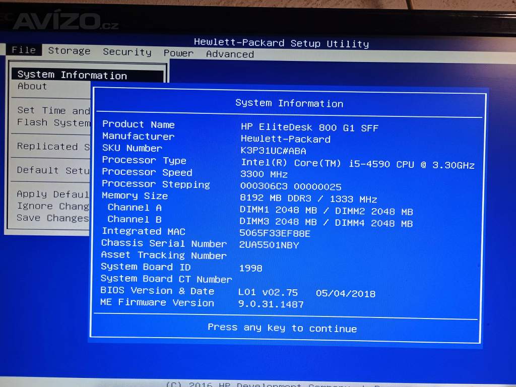 Foto inzerátu PC#251 HP EliteDesk 800 G1 SFF
