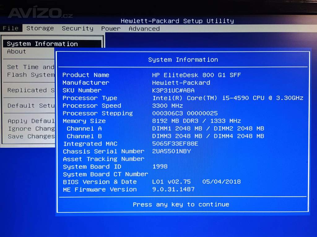 Foto inzerátu PC#251 HP EliteDesk 800 G1 SFF