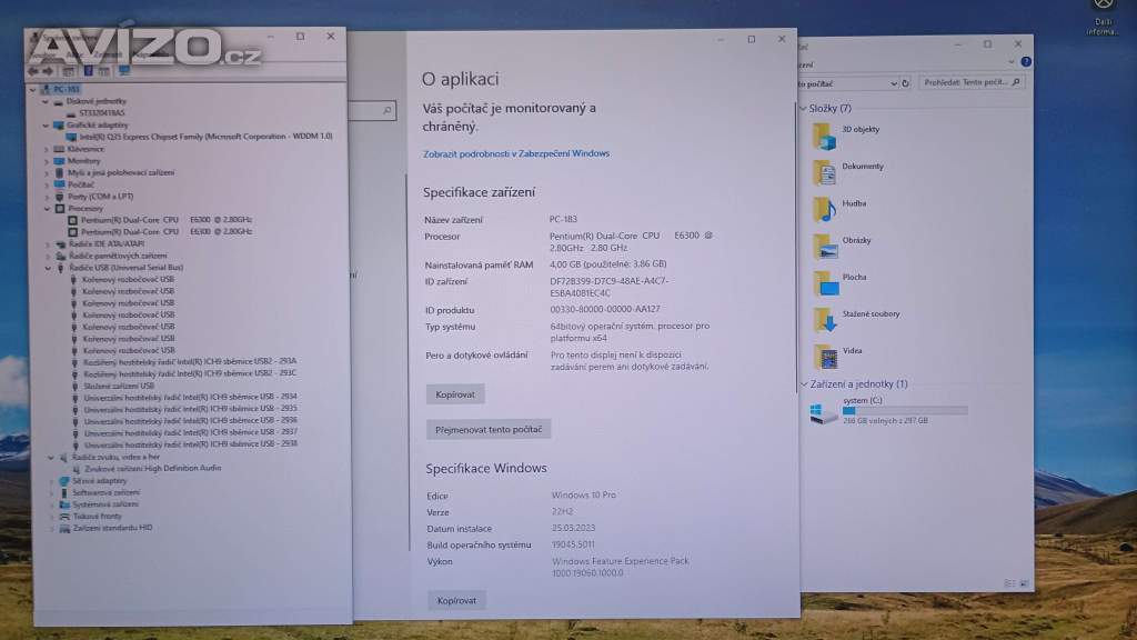Foto inzerátu PC#183 Dell Optiplex 755, Pentium, 320GB, 4GB, W10