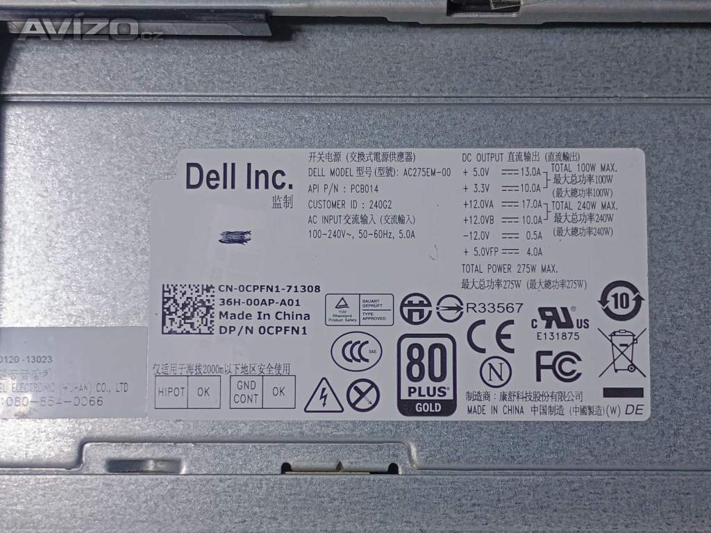 Foto inzerátu PC#253 Dell Optiplex 7010, Core i5, 250GB, 8GB, DVD, W11