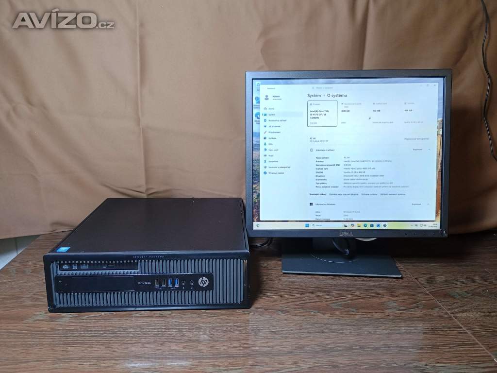 PC#099 HP ProDesk 400 G1 SFF, Core i5, 500GB, 8GB, DVD, W11