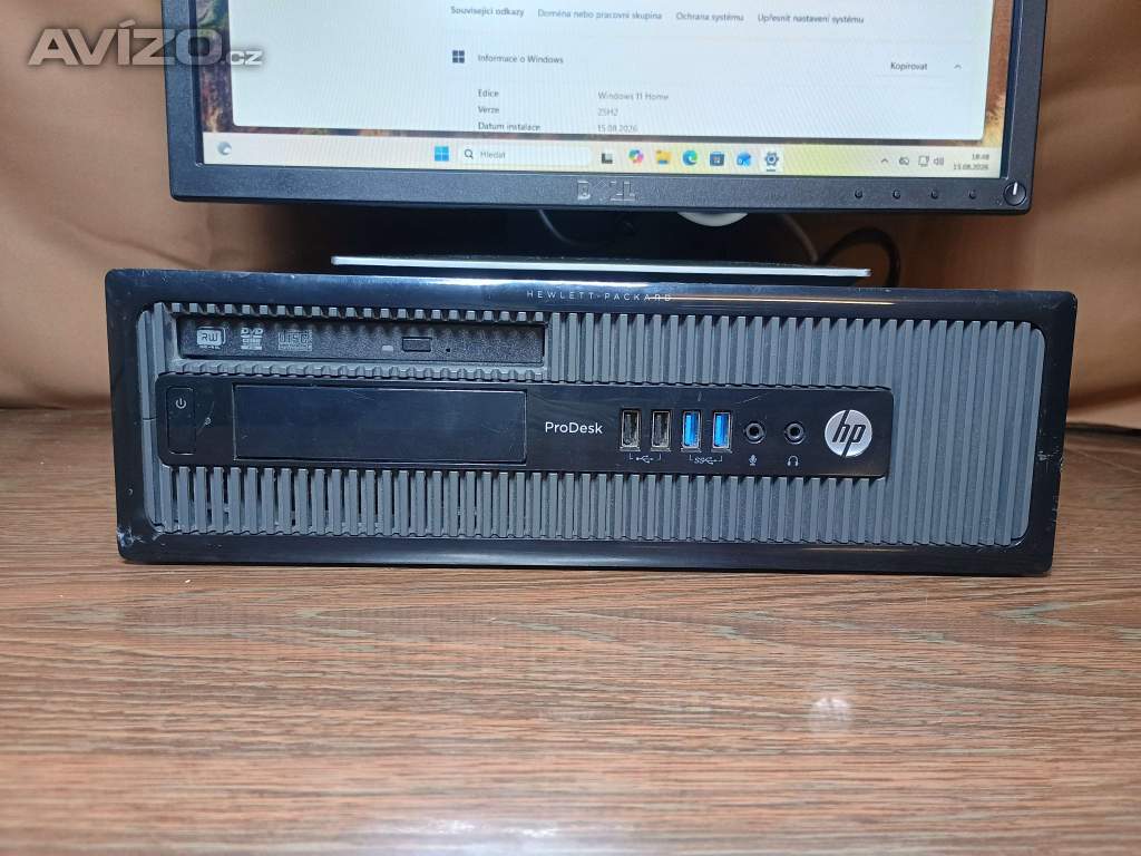 Foto inzerátu PC#099 HP ProDesk 400 G1 SFF, Core i5, 500GB, 8GB, DVD, W11