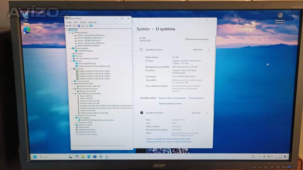 Foto inzerátu PC#186 Fujitsu E900, Core i3, 500GB, 8GB, DVD, W11