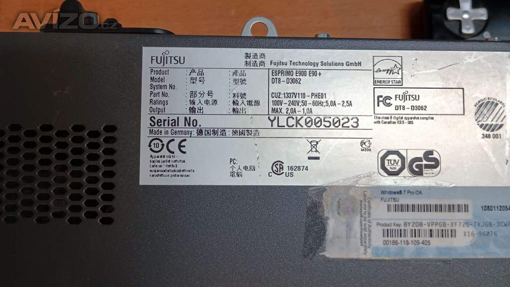 Foto inzerátu PC#186 Fujitsu E900, Core i3, 500GB, 8GB, DVD, W11