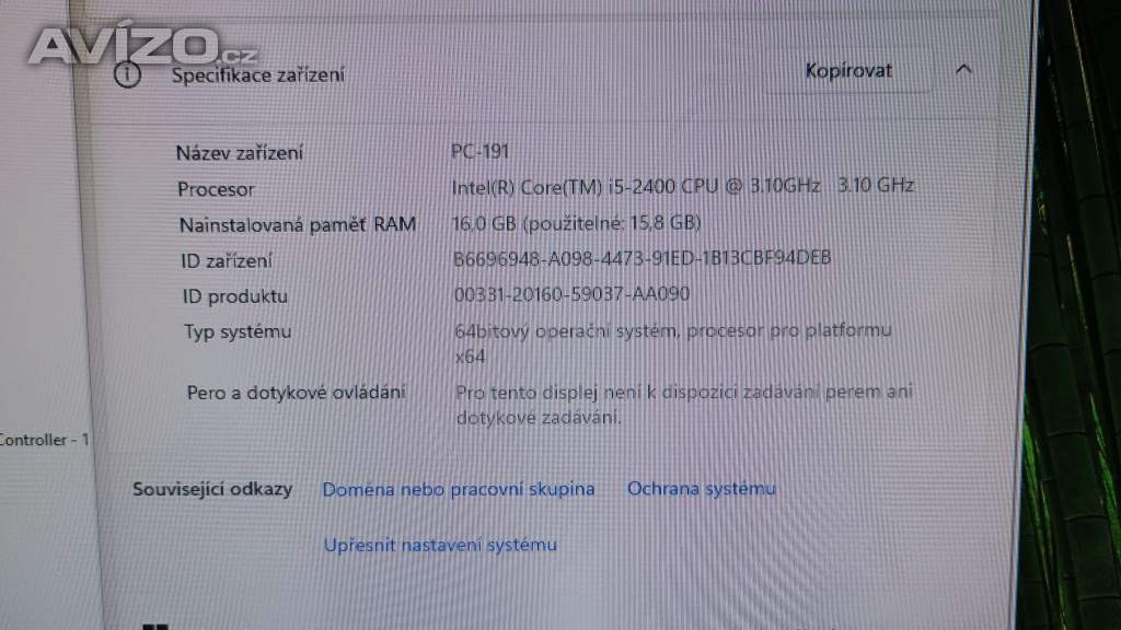 Foto inzerátu PC#191 Lenovo M81, Core i5, SSD, 16GB, DVD, W11