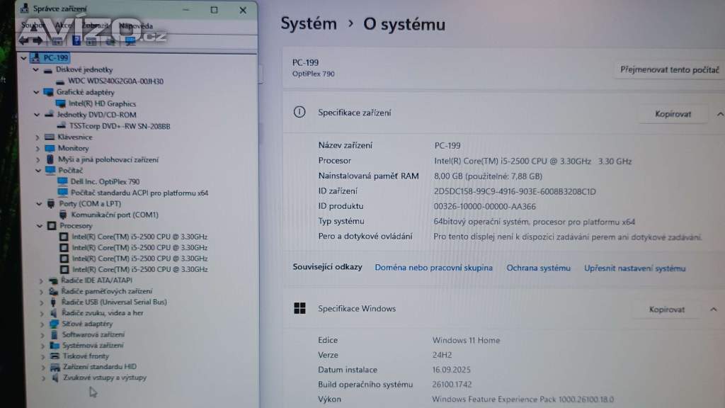 Foto inzerátu PC#199 Dell 790, Core i5, SSD, 16GB, DVD, W11