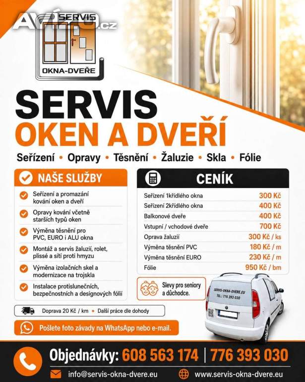 Snadné otevírání, lepší izolace postaráme se o vaše okna a dveře!