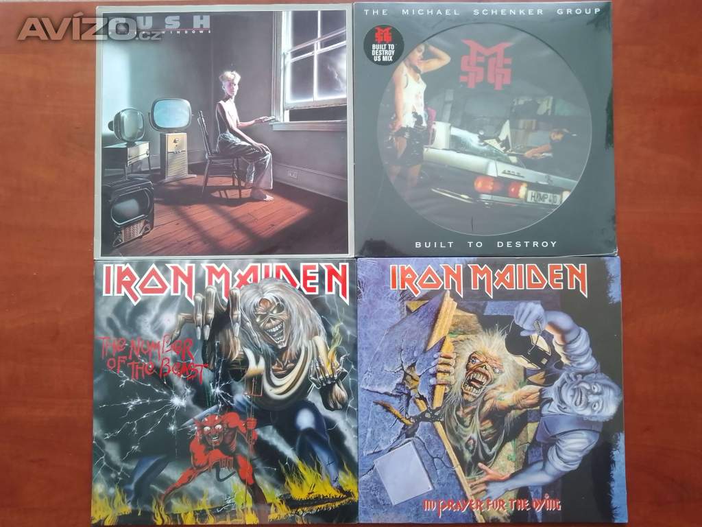 PRODÁM MIX LP - RUSH ,M.S.G., IRON MAIDEN...