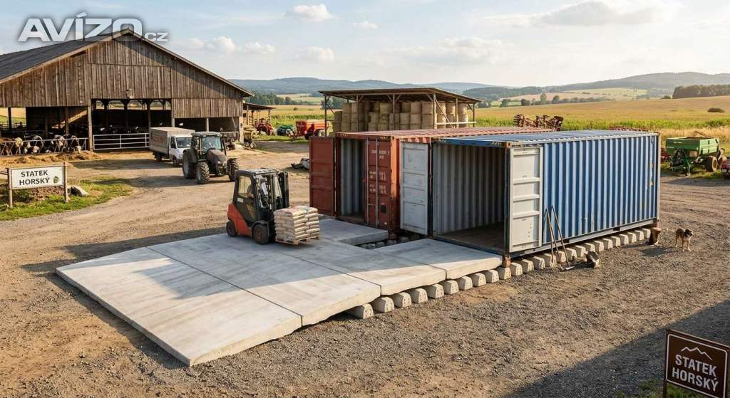 Foto inzerátu Pražce betonové podklad pod kontejnery na farmu 