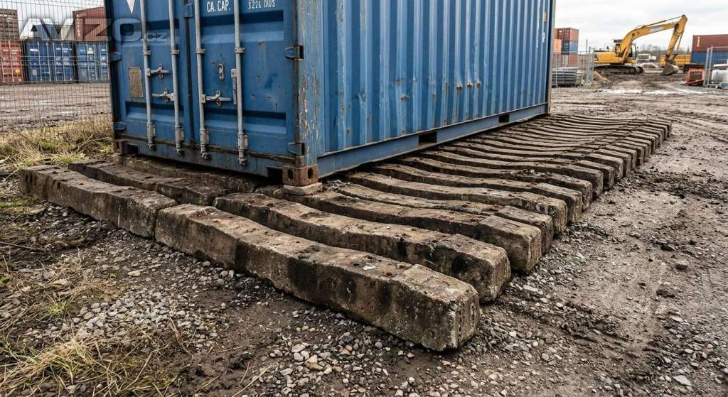 Foto inzerátu Pražce betonové podklad pod kontejnery na farmu 