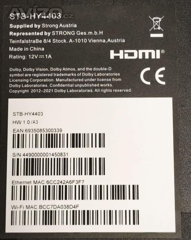 Foto inzerátu Set-top-box SKYWORTH