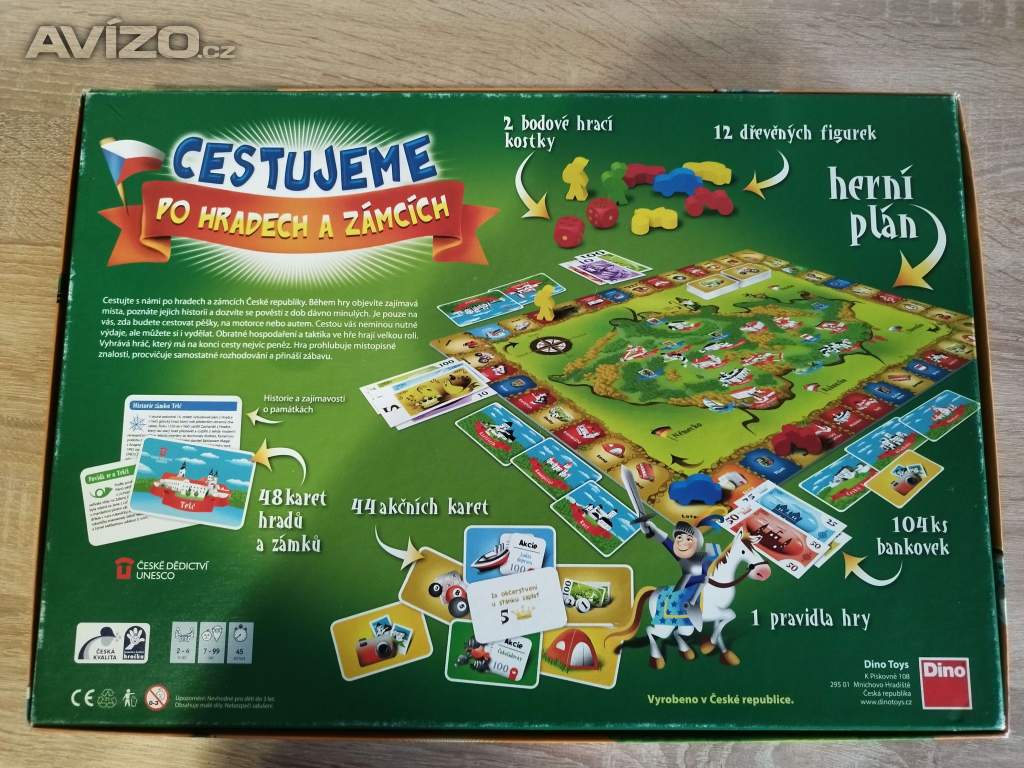 Foto inzerátu Stolní hra Cestujeme po hradech a zámcích