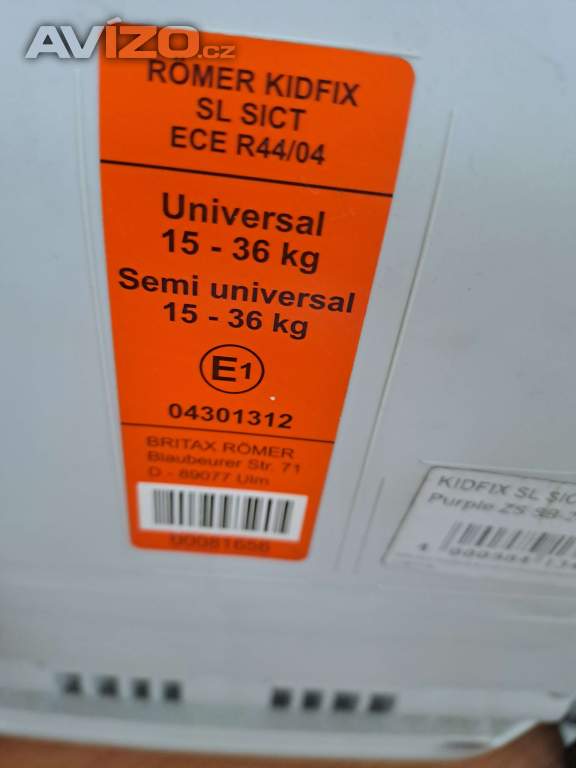 Foto inzerátu Autosedačka Britax Römer
