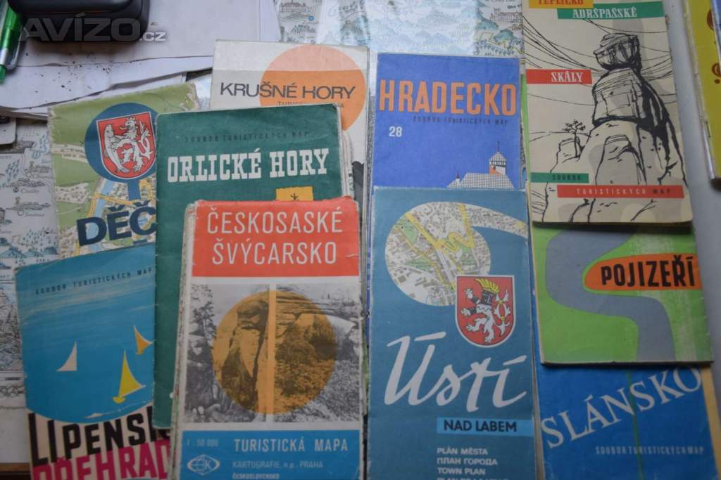 Staré mapy - 50 až 80 léta
