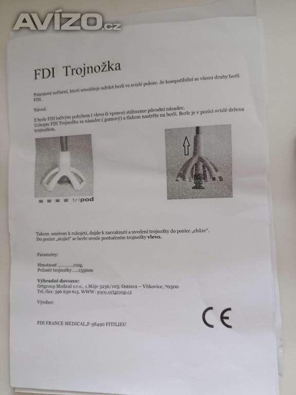 Foto inzerátu Trojnožka na hůl / zdarma