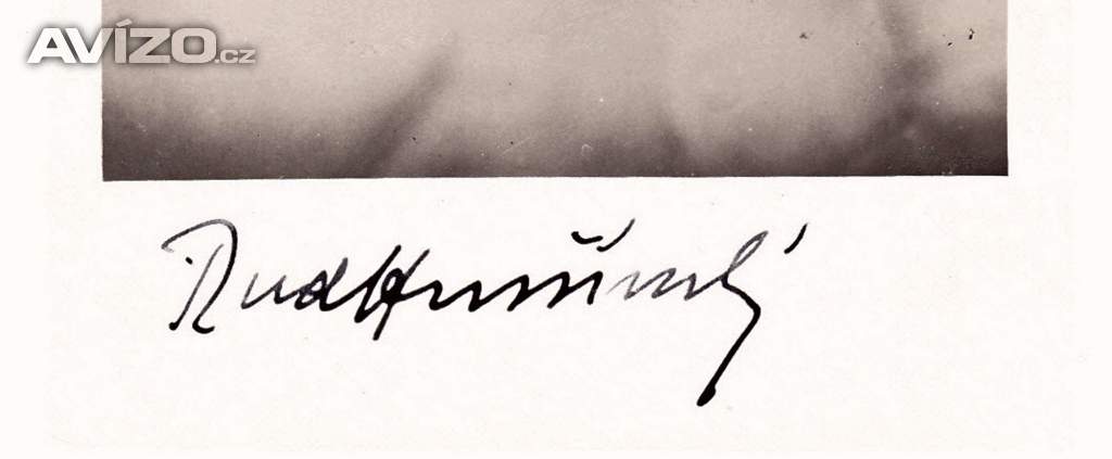Foto inzerátu Rudolf Hrušínský – autogram, 30. léta minulého století