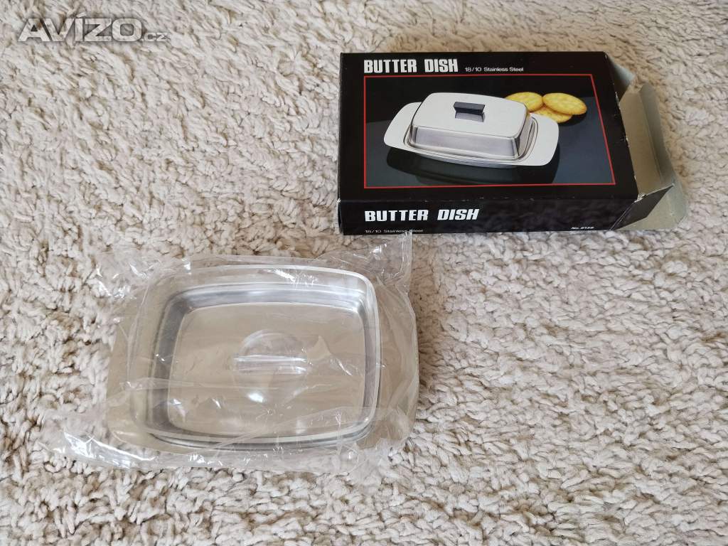Foto inzerátu Box na máslo, schránka - nerez + plast, NOVÉ