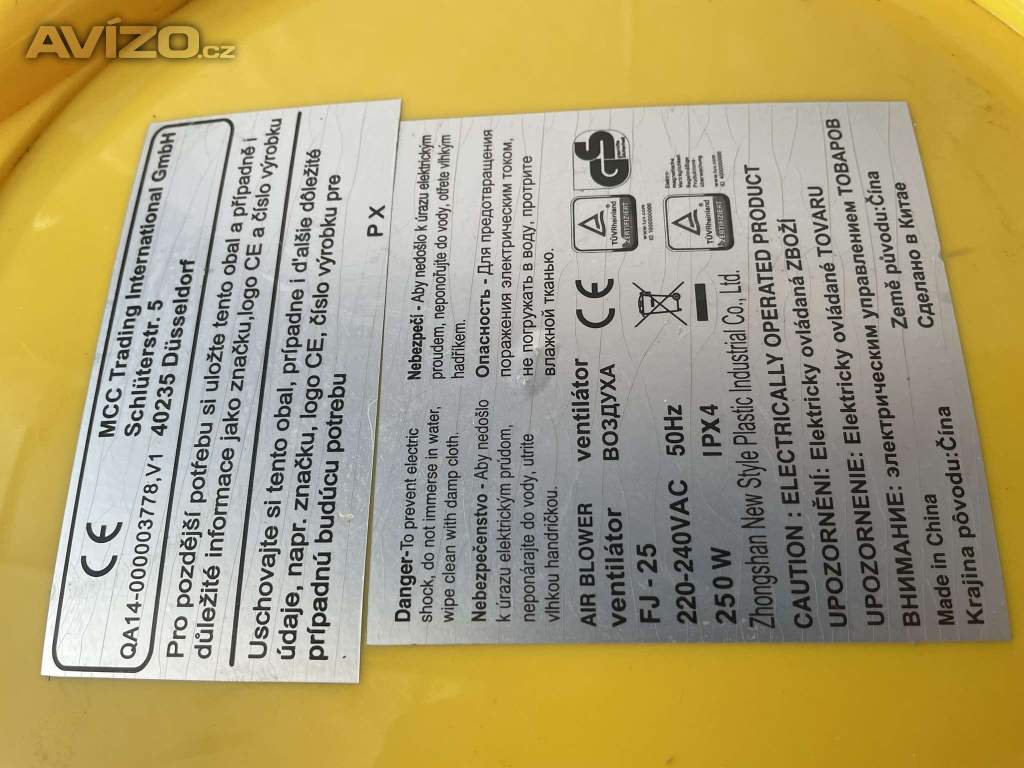 Foto inzerátu Ventilátor vzduchového čerpadla W002 