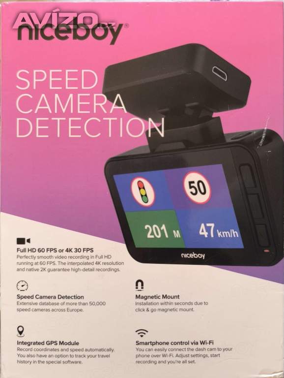 Foto inzerátu Autokamera Niceboy PILOT XR Radar 4K s hlášením radarů  