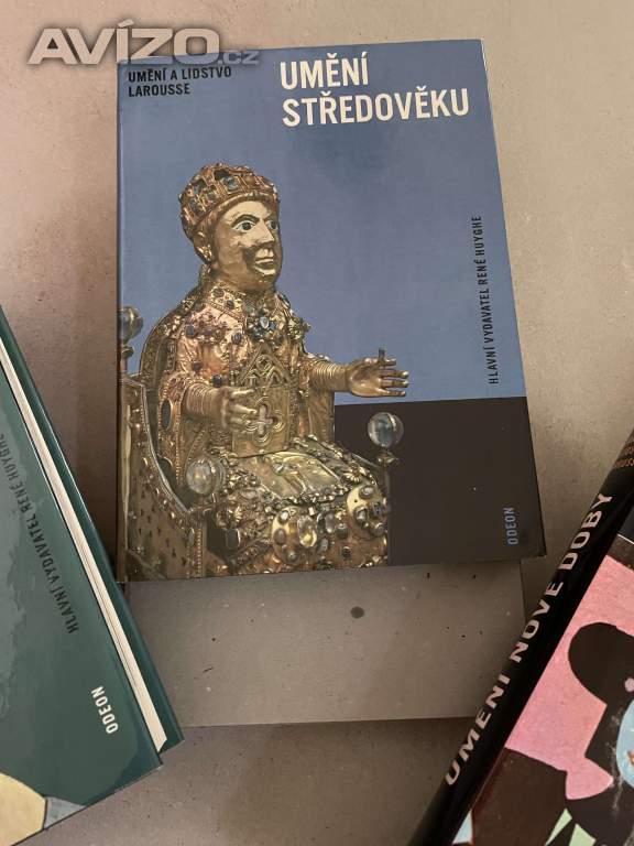 Foto inzerátu UMĚNÍ A LIDSTVO – LAROUSSE, 3 SVAZKY, ODEON, VČETNĚ POUZDER