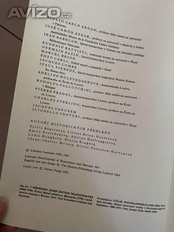 Foto inzerátu UMĚNÍ A LIDSTVO – LAROUSSE, 3 SVAZKY, ODEON, VČETNĚ POUZDER