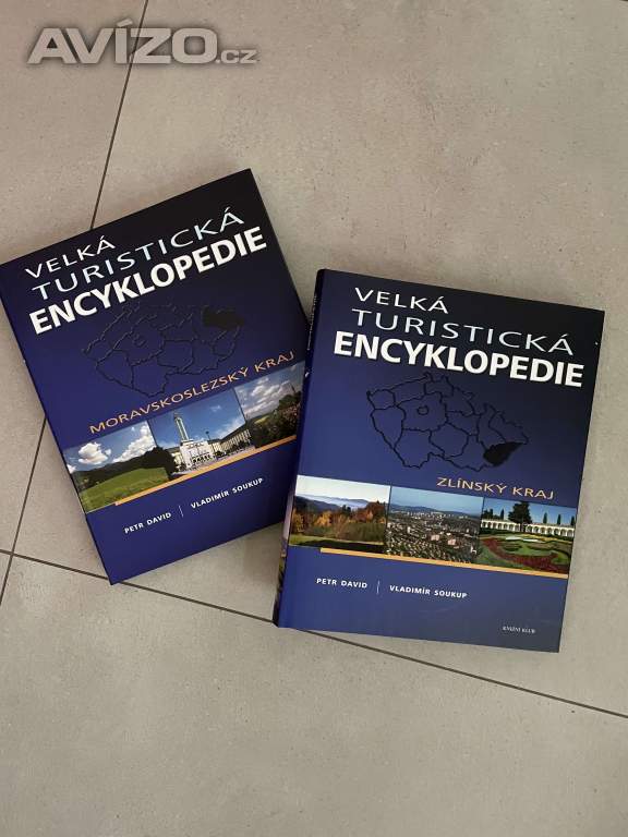 VELKÁ TURISTICKÁ ENCYKLOPEDIE – MORAVSKOSLEZSKÝ A ZLÍNSKÝ KRAJ – 2 KNIHY
