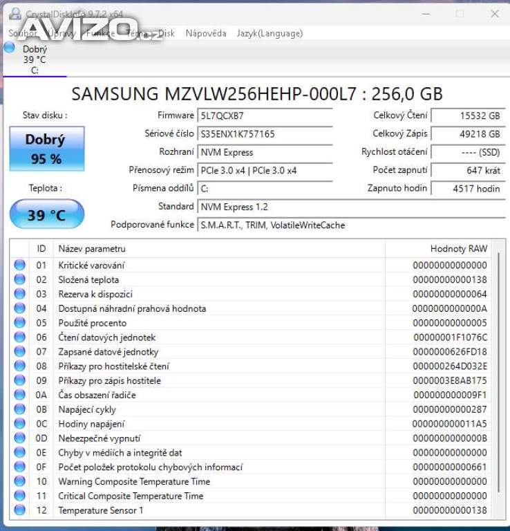 Foto inzerátu  Lenovo  intel i5/256GB NVMe M2,Windows 11 Prof.záruka 