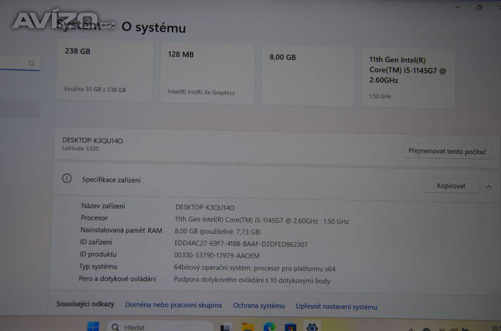 Foto inzerátu Dell latitude 5320 i5/8GB/SSD 256GB/záruka