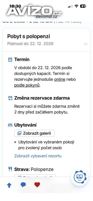 Foto inzerátu Wellness pobyt pro 2osoby s neomezeným wellness a polopenzi