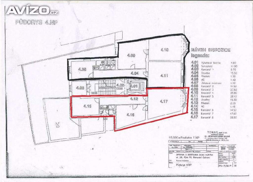 Foto inzerátu Kom.prostor 80m2 - CENTRUM - nájem 11.000,-