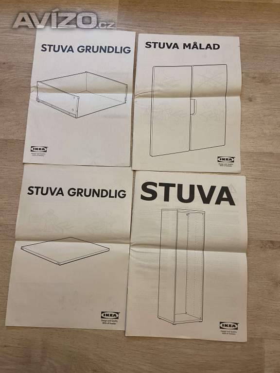 Foto inzerátu Prodám dětskou variabilní nábytkovou stěnu STUVA