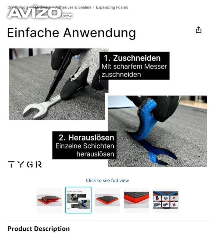 Foto inzerátu 117 - Tygr Foam - dvouvrstvá pěna 600x600x50