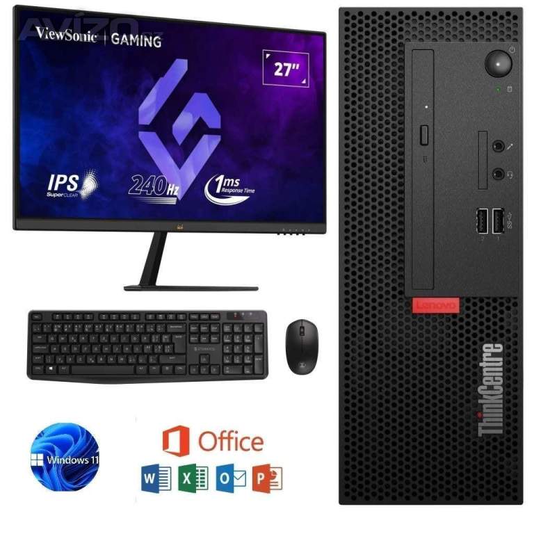  PC SET LENOVO ,intel i5,256GB NVME,27´ monitor,W11,záruka
