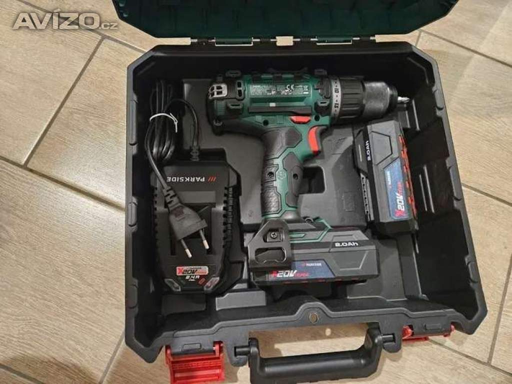 PARKSIDE Sada s aku vrtacím šroubovákem PABS 20-Li I9
