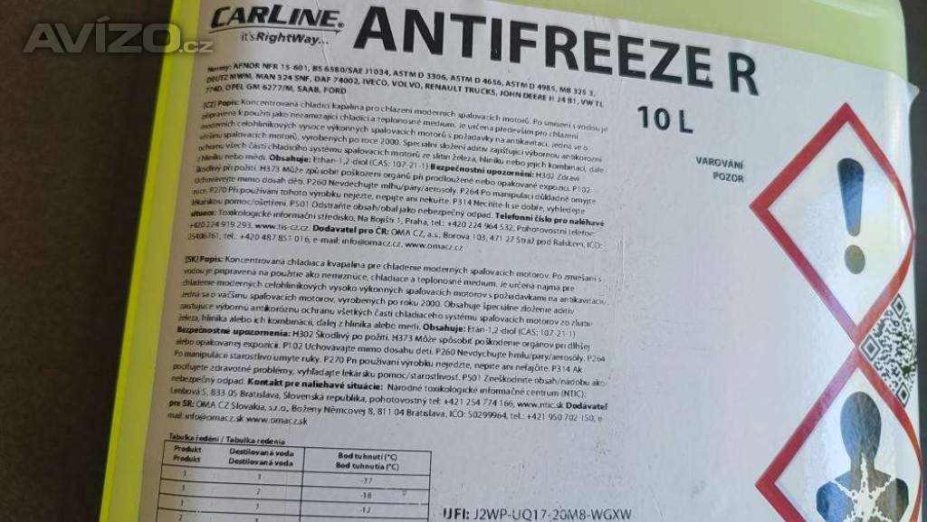 Chladící kapaliny + AdBlue