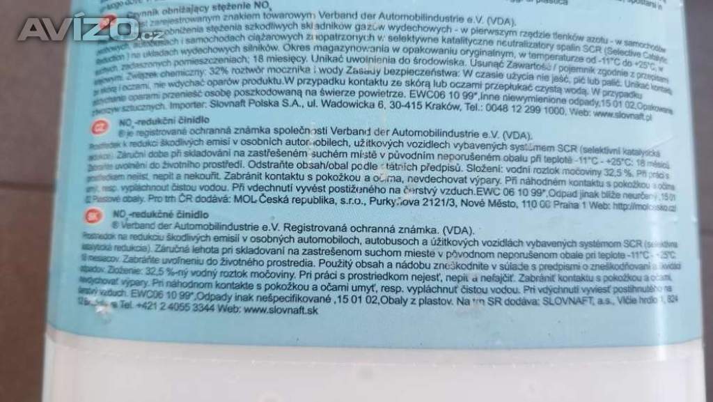 Foto inzerátu Chladící kapaliny + AdBlue