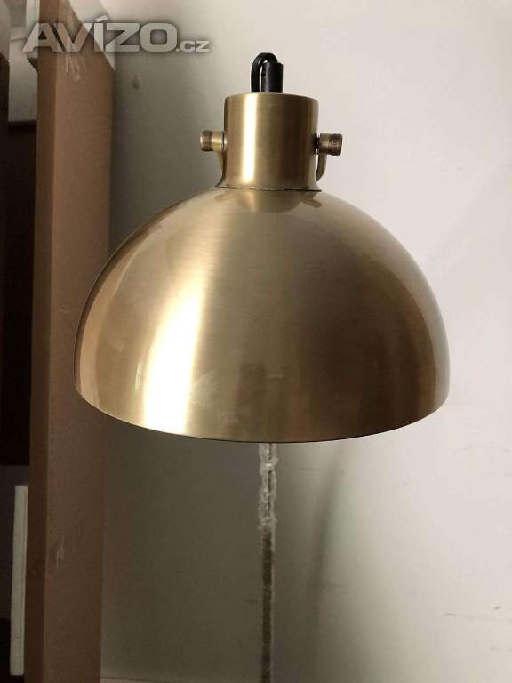Foto inzerátu Stojací lampa Unikátní mramorový podstavec, moderní retro stojací lampa mosaz