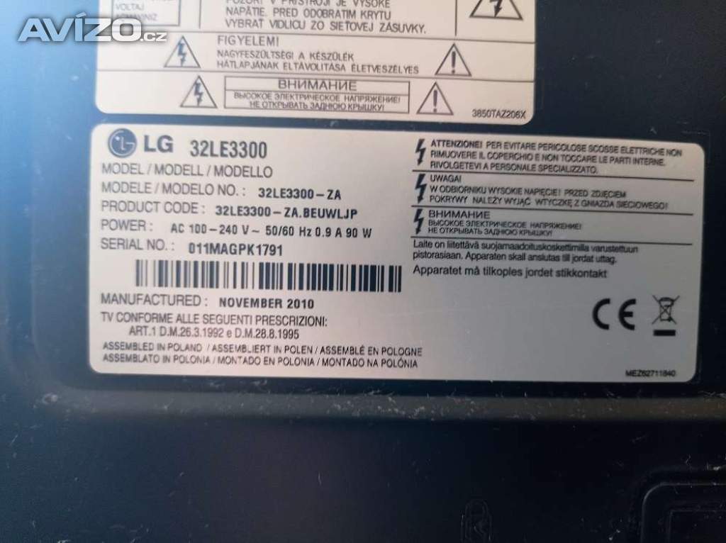 Foto inzerátu LED TV LG 32LE3300