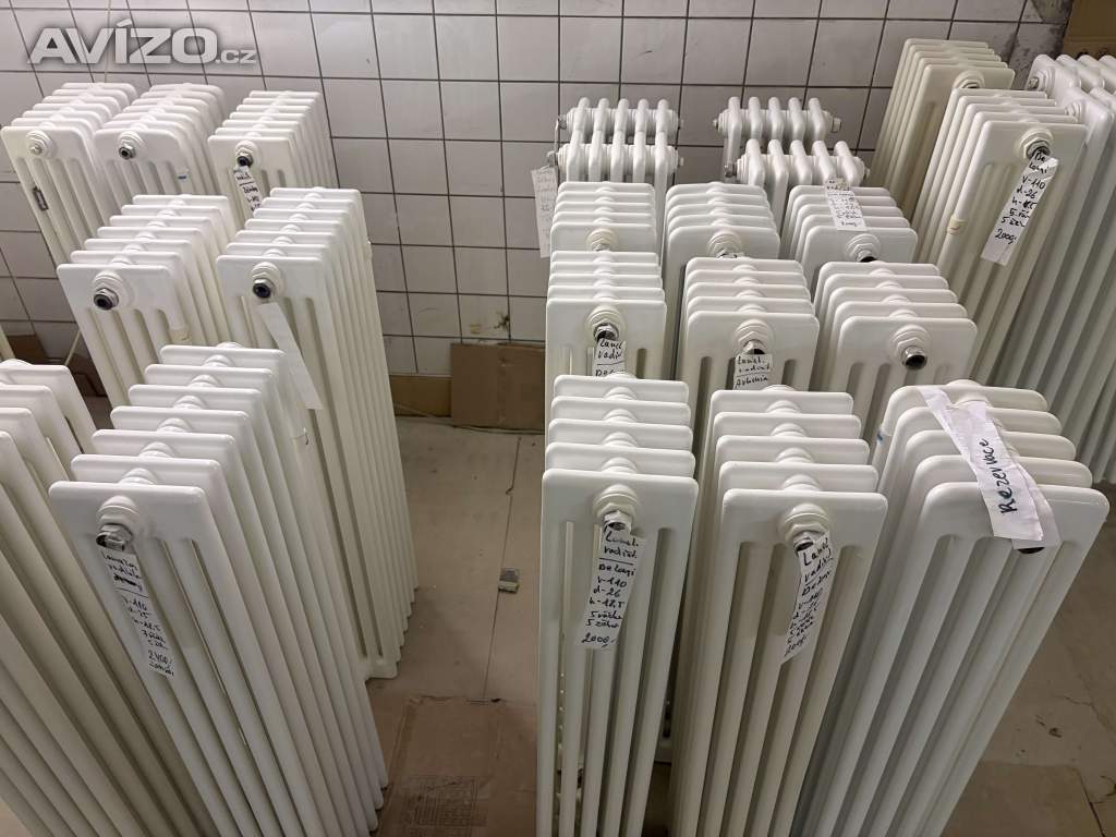Foto inzerátu trubkové plechové retro radiátory