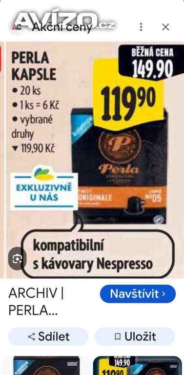 Kapsle malé Perla 