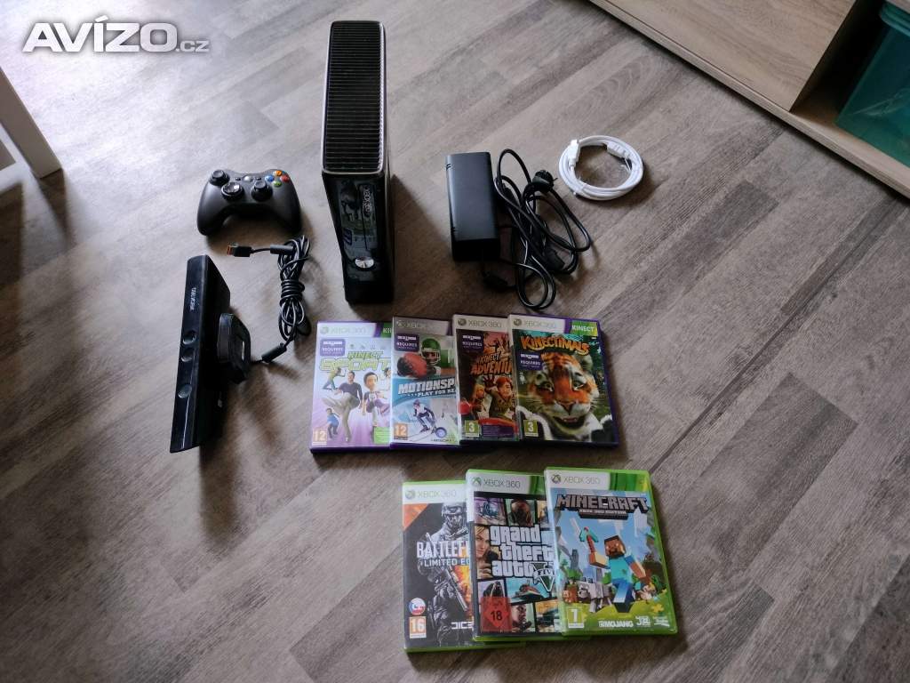 Foto inzerátu Xbox 360 Slim 250GB, kinect