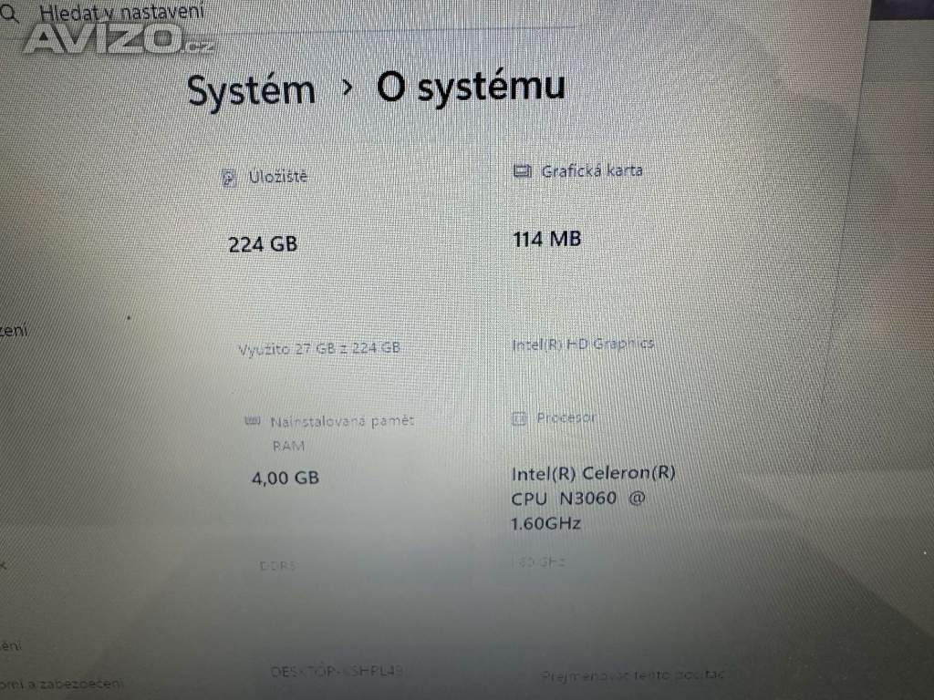 Foto inzerátu Lenovo IdeaPad 110-15IBR - 240GB SSD | Windows 11