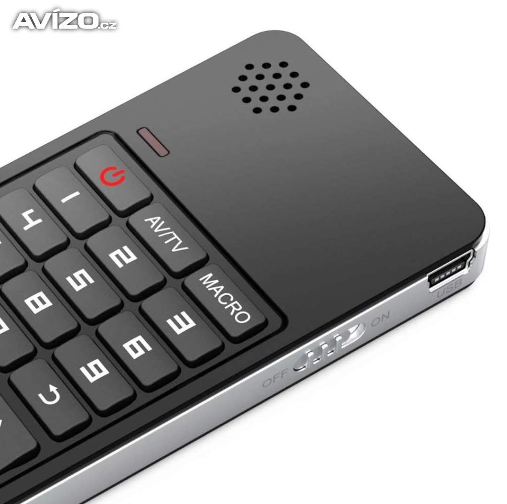 Univerzální dálkový ovladač, létající myš Rii Mini i13, 2.4GHz