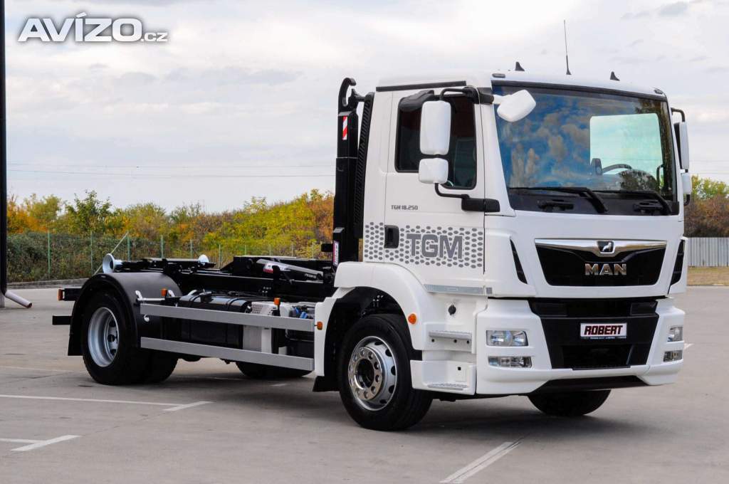 MAN TGM 18.250 - NOVÝ HÁKOVÝ NOSIČ KONTEJNERŮ CHARVÁT EU6
