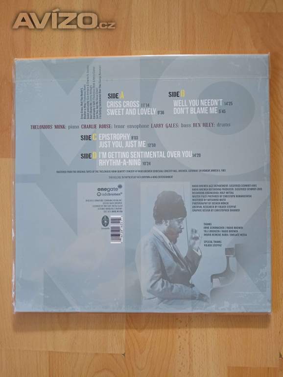 Foto inzerátu Thelonious Monk - Bremen 1965 - 2xLP Album, jazz