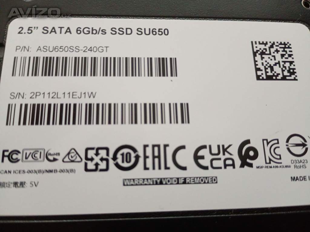 Foto inzerátu Externí disk - ADATA Ultimate SU650 256GB